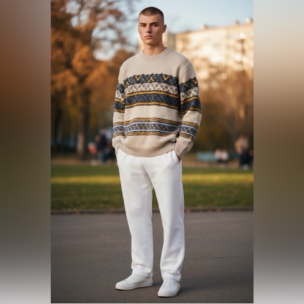 Scotch & Soda Knitwear Men’s Sweater Size L Wool Blend Made In Italy